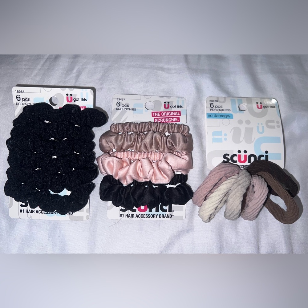Scünci Hair Scrunchies and Ponytailers Set